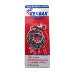 KEY-BAK nyckelkedja #7402 med nyckelring och karabinhake